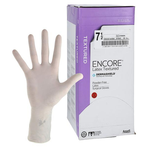 Ansell Healthcare Products Encore Surgical Gloves 7.5 Natural, 4 BX/CA - 5785004