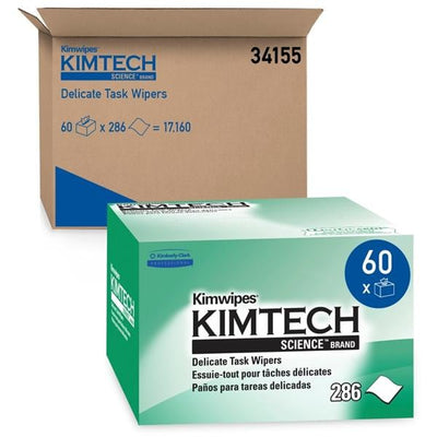 Kimberly Clark Professional Kimwipes Cleaning Wipes 286/Bx, 60 BX/CA - 34155