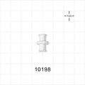 Female Luer Lock, Female Luer Lock, White -  - 10198