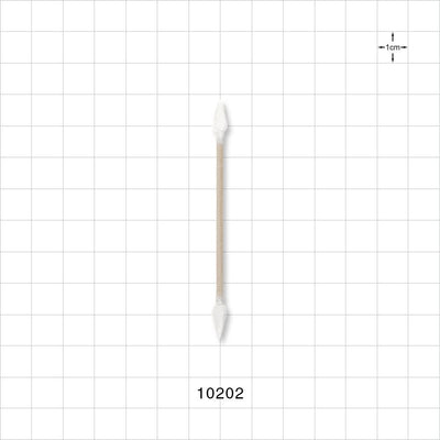 Dual-Ended Tightly Wound Point Tip Swab with Wood Handle - 3 inch (76.2 mm) - 10202