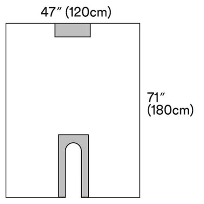 3M Medical Products Steri-Drape 47x70" Sterile Surgical/Neurology/Orthopedic Drape Fenestrated - 1019