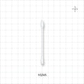 Dual Ended Point/Round Tip Swab with White Handle - 3 inch (76 mm) - 10245