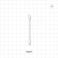 Dual Ended Point/Round Tip Swab with White Handle - 3 inch (76 mm) - 10247