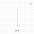Dual Ended Mini Precision Point/Round Tip Swab with White Handle - 3.07 inch (78 mm) - 10254
