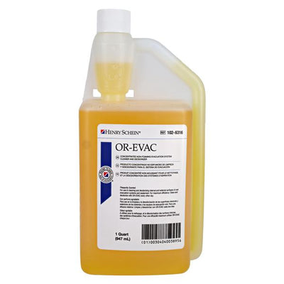 Henry Schein Inc. -OR-Evac Evacuation System Cleaner Concentrated Liquid Lemon 32 oz Each, 4 EA/CA 102-6316
