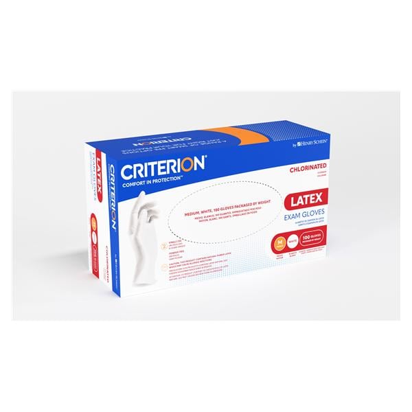 Henry Schein Inc. -Criterion Latex Exam Gloves Small Standard White Non-Sterile Not Chemo Tested, 10 BX/CA PL262