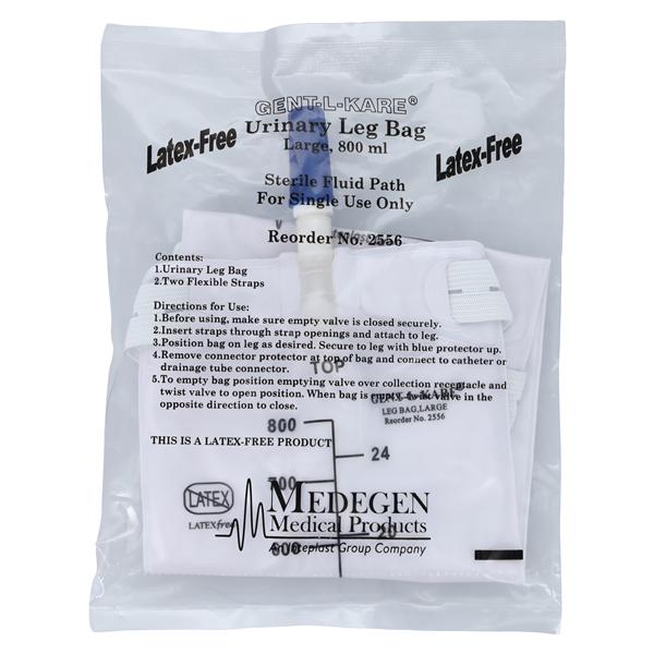 Medegen Medical Products, LLC Gentle-L-Care Urinary Leg Bag 8mL Disposable - MDG 02556