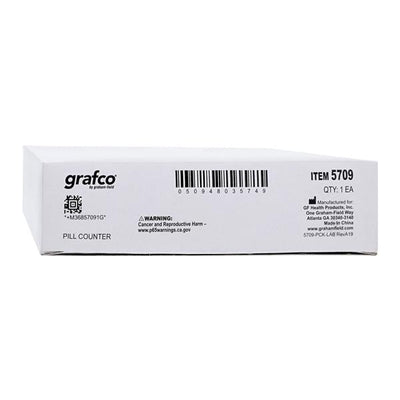 Graham-Field/Everest &Jennings Grafco Pill Counter Plastic 8x6" White/Blue Each - 5709