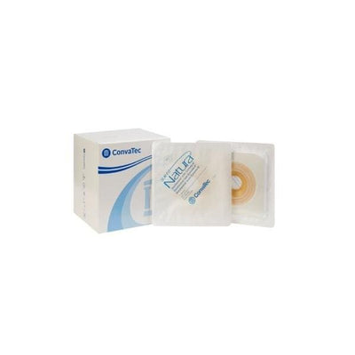 Convatec US SUR-FIT Natura Durahesive Plastic Ostomy Wafer 4-1/2x4-1/2" _ Pre-Cut Adhs Wht  - 413181