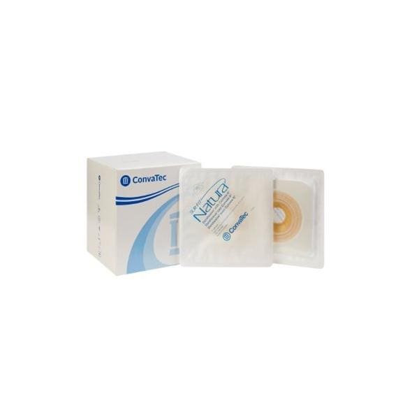 Convatec US SUR-FIT Natura Durahesive Plastic Ostomy Wafer 4-1/2x4-1/2" _ Pre-Cut Adhs Wht  - 413181