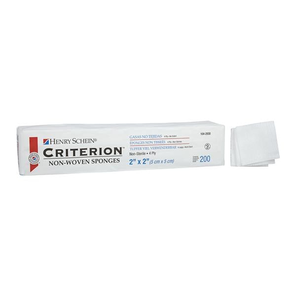 Henry Schein Inc Criterion Rayon/Polyester Blend Non-Woven Sponge 2x2" 4 Ply Non-Sterile Sqr LF . - 1042930