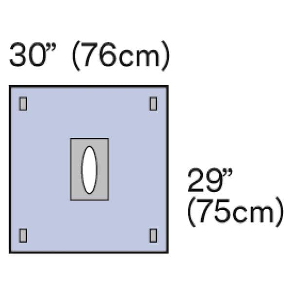 3M Medical Products Steri-Drape 29x29" Sterile Surgical Drape Fenestrated - 9029