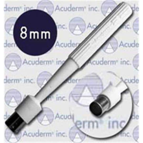 Acuderm, Inc Acu-Punch Dermal Biopsy Punch 8mm Stainless Steel Blade Sterile Disposable 25/Bx - P825