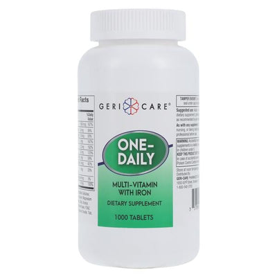 Geri-Care Pharmaceuticals One-Daily Adult Supplement Tablets 1000/Bottle - 57896052110