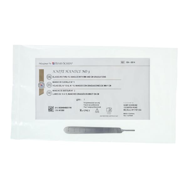 Henry Schein Inc. Surgical Blade Handle #3 For #10, #11, #12, #12B, #15 & #15C Blades - 104-5814