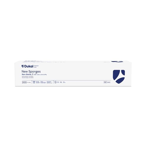 Dukal LLC New Rayon/Polyester Blend New Sponge 2x2" 4 Ply Non-Sterile LF - 6112