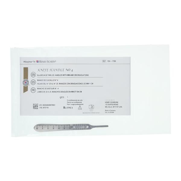 Henry Schein Inc. Surgical Blade Handle #4 For #20, #21, #22 & #23 Blades - 104-7296