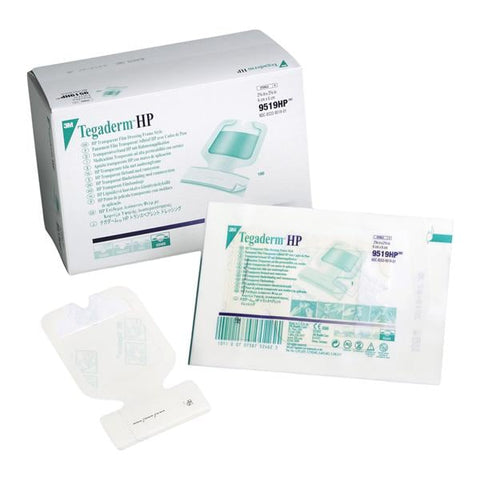 3M Medical Products Tegaderm Cloth IV Dressing 2-3/8x2-3/8 Sterile Adhesive Transparent LF - 9519HP