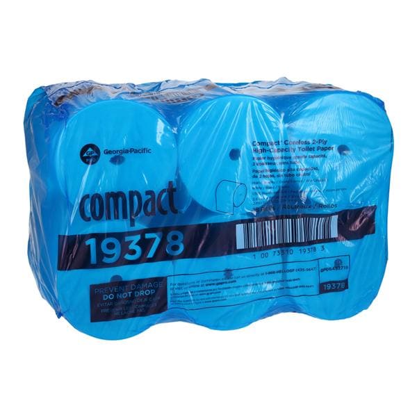 Georgia Pacific -Compact Paper Toilet Tissue White 2 Ply Standard 18Rl/Case 19378