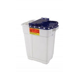 Becton-Dickinson -Sharps Container 9gal Blue/White 11-3/4x17-3/4x18-1/2" Hinge Lid/Gasket Plastic Large Non-Sterile 8/Case 305634