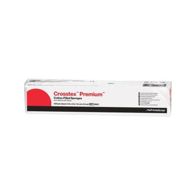 Crosstex International Premium Cotton Filled Exodontia Sponge 3x3" 4 Ply Square LF - ENCC3