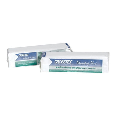 Crosstex International Advantage Plus Cotton Non-Woven Sponge 2x2" 4 Ply Non-Sterile LF, 4 CR/CA - ENCNWL