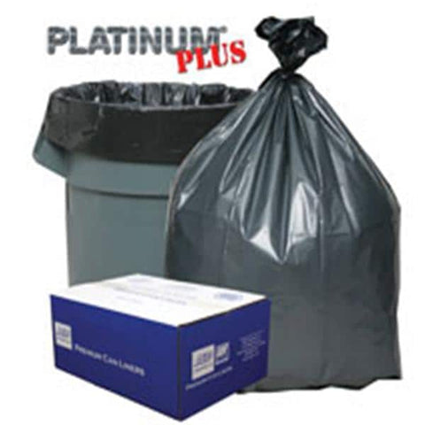 Berry Global Inc. Bag Trash 55-60gal Hexene Resin 1.55mm Platinum Plus Star Seal Coreless Roll 50/Case - PLA6070
