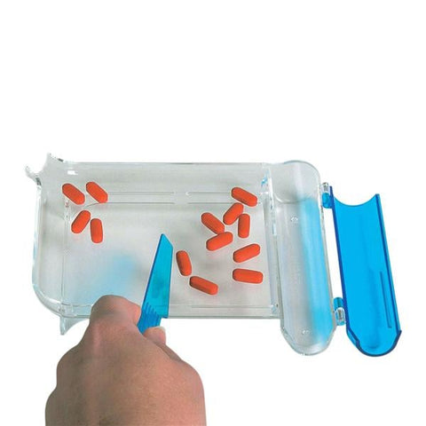 Apothecary Products Pill Counting Tray Plastic Left Handed Reusable Clear Each - 23089