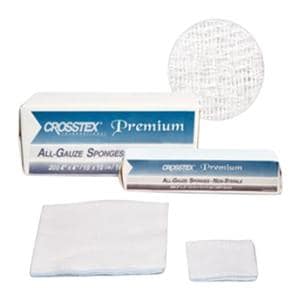 Crosstex International All-Gauze Cotton Gauze Sponge 4x4" 12 Ply Non-Sterile — ENC412