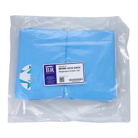 BR Surgical, LLC -37x41" Non-Sterile Hysteroscopy Drape Fenestrated BR980-9222