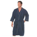 Fashion Seal Collarless Robe Adult X-Large Navy Each - 1833-XL