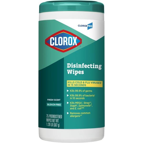 The Clorox Sales Company CloroxPro Disinfecting Wipes Fresh Scent 75 Count Each - 821808