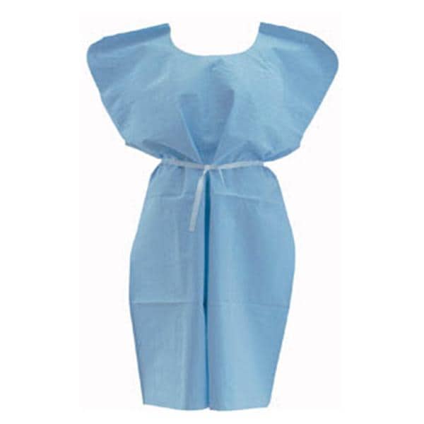 Medline Industries Inc Blockade AngelStat Surgical Gown 99% Plstr/1% Crbn X Large Ceil Blue 1/Dz - MDT012091XL