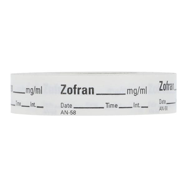 Precision Dynamics Corp. Anesthesia Tape DTI Zofran mg/ml White 1/2x500" 333/Rl - AN-58