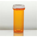 Health Care Logistics Prescription Vial Plastic 9 Dram Amber 100/Package - 572536