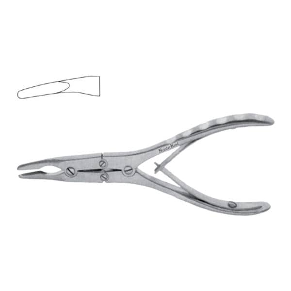Miltex-Integra Miltex -Meister-Hand Ruskin Rongeur Curved 6" Stainless Steel Autoclavable Each MH19-849