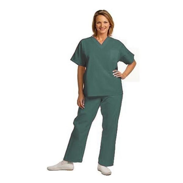 Fashion Seal Fashion Seal Scrub Shirt V-Neck 1 Pocket Short Sleeves X-Large Teal Unisex Ea - 78734-XL