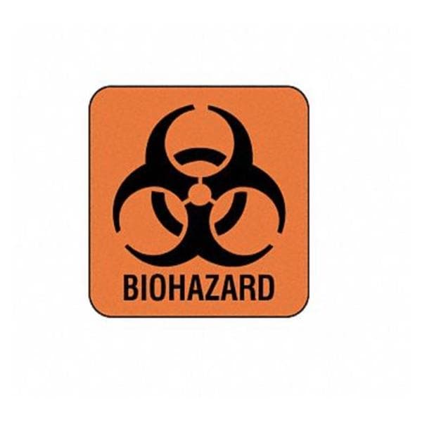 Grainger Biohazard Labels 7/8x7/8 500/Box - 9NWJ7