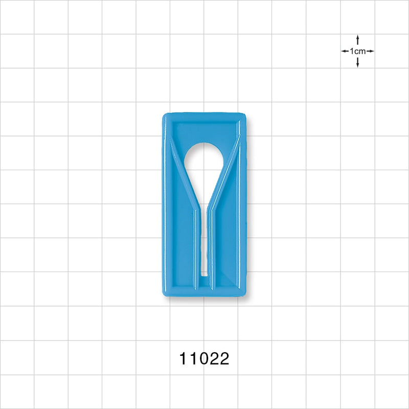 Slide Clamp, Light Blue - Fits 1/2 inch OD Tubing (0.5 inch, 12.7 mm) - 11022