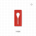 Slide Clamp, Red - Fits 1/2 inch OD Tubing (0.5 inch, 12.7 mm) - 11024