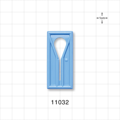 Slide Clamp, Light Blue - Fits 0.315 inch OD Tubing (8 mm) - 11032