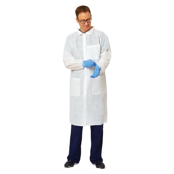 Medline Industries Inc Protective Lab Coat SMS Small 30/Ca - NONSW100S