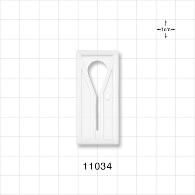 Slide Clamp, Natural - Fits 0.315 inch OD Tubing (8 mm) - 11034