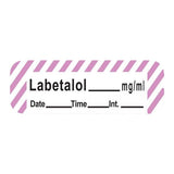 Precision Dynamics Corp. Anesthesia Label DTI Labetalol mg/ml White/Violet 1-1/2x1/2" 600/Rl - LANS-117