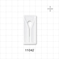 Slide Clamp, Natural - Fits 1/4 inch OD Tubing (0.25 inch, 6.35 mm) - 11042