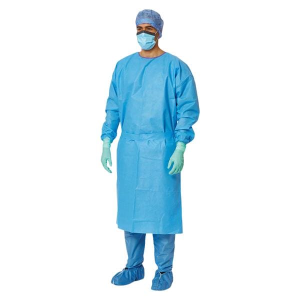 Medline Industries Inc Isolation Gown Heavy Breathable Material X-Large Blue 50/Ca - NONLV325XL