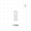 Open Jaw Slide Clamp, White - Fits 0.07 inch - 0.12 inch OD Tubing (1.8 mm - 3 mm) - 11056
