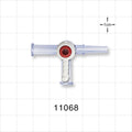 4-Way Stopcock, 2 Female Luer Locks, Male Luer Slip - 6 psi - 11068