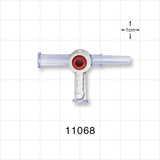 4-Way Stopcock, 2 Female Luer Locks, Male Luer Slip - 6 psi - 11068