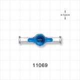 1-Way Stopcock, 2 Female Luer Locks - 45 psi - 11069